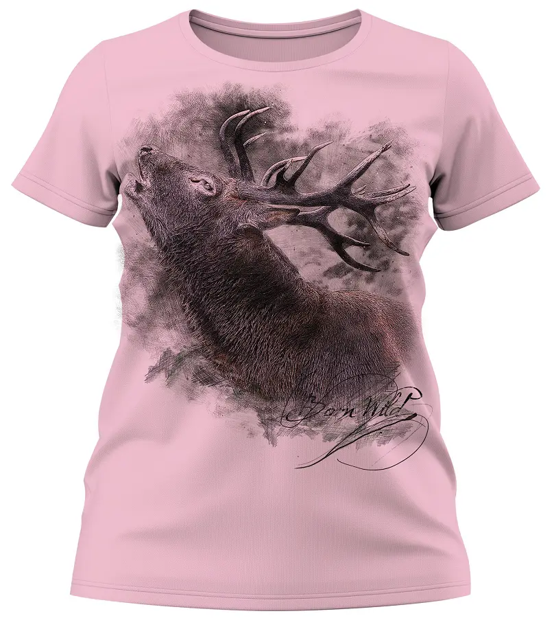Trachten Damen T-Shirt Hirsch