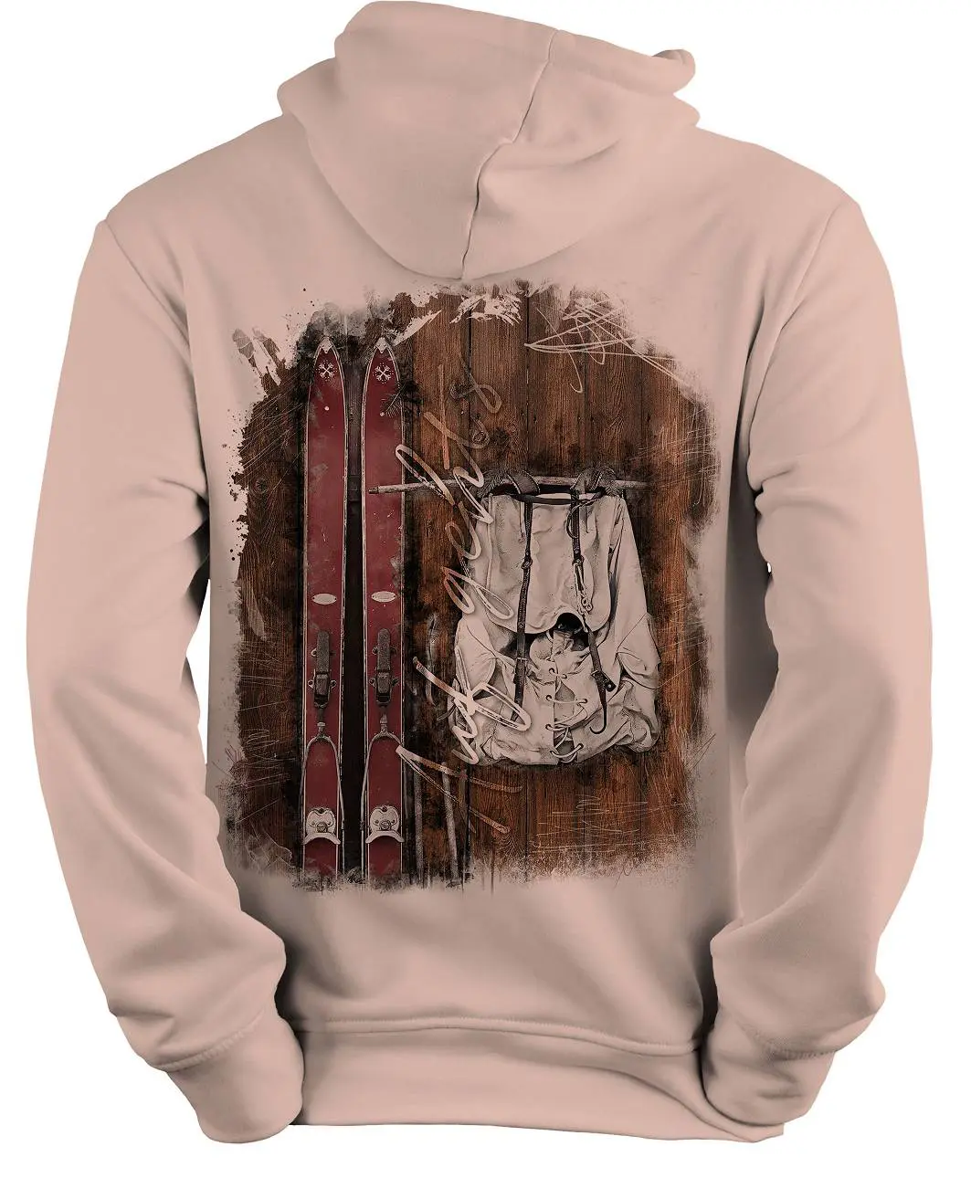 Trachten Hoodie Vintage Skier