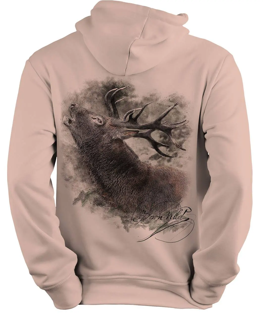 Trachten Hoodie Hirsch