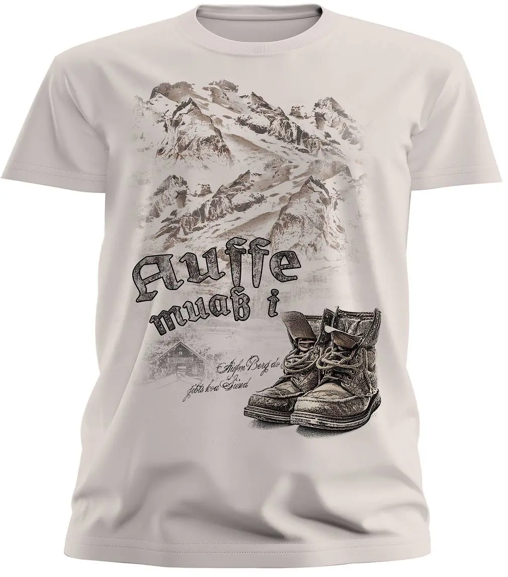 Trachten Kinder T-Shirt Auffe muaß i