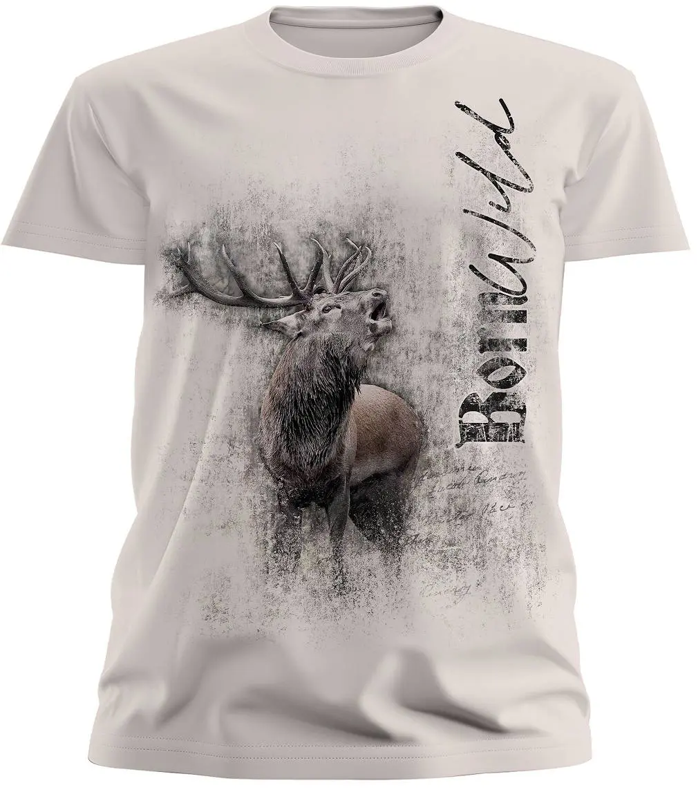 Almtracht Trachtenshirt Kinder T-Shirt Born Wild Hirsch Trachten Kinder T-Shirt Born Wild Hirsch