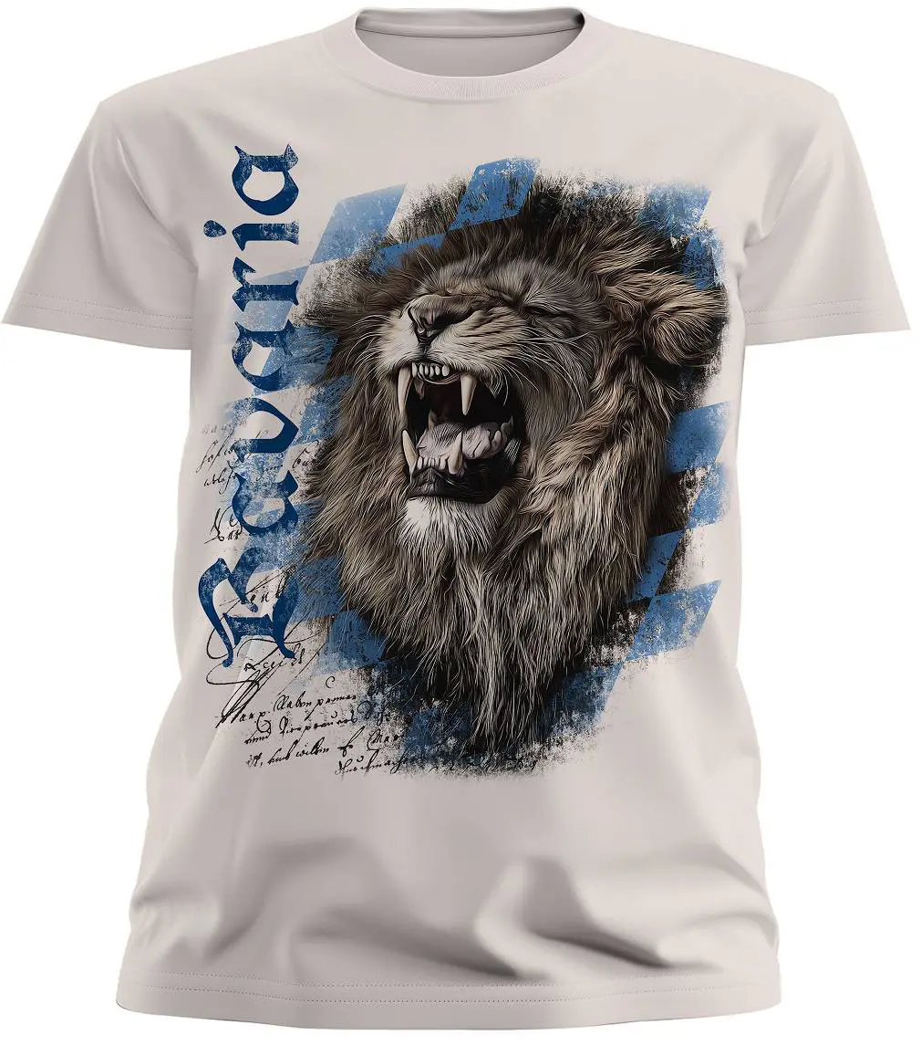 Almtracht Trachtenshirt Kinder T-Shirt Löwe Bavaria Trachten Kinder T-Shirt Löwe Bavaria