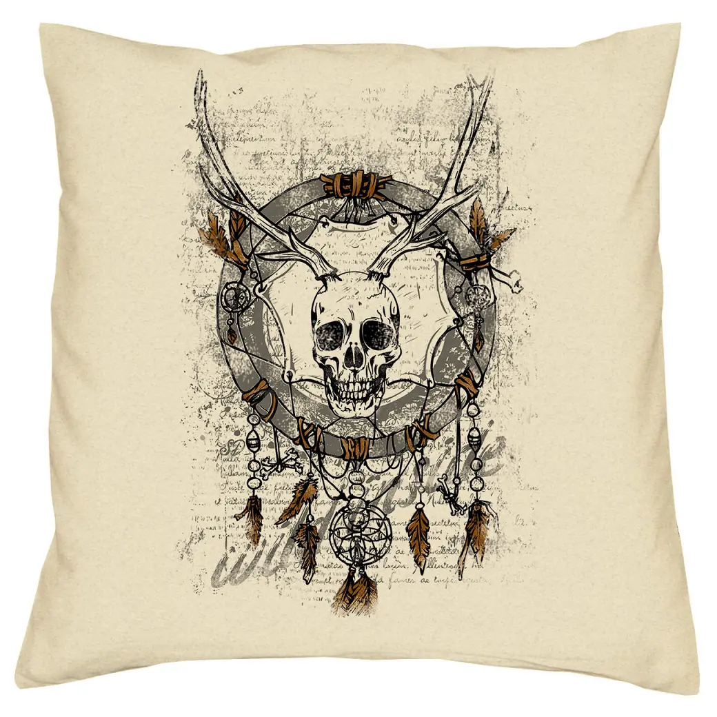 Trachten Kissen Skull Dreamcatcher