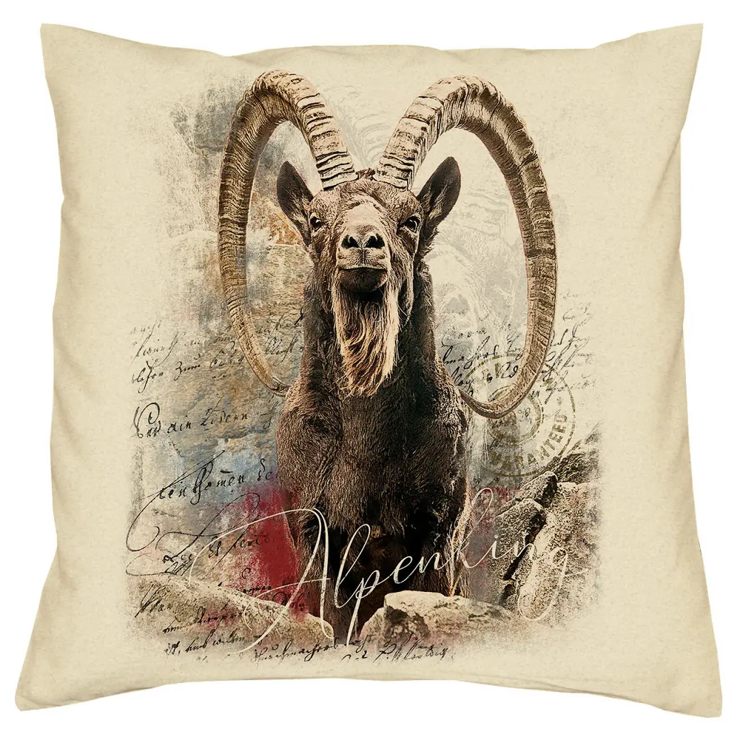 Trachten Kissen Steinbock