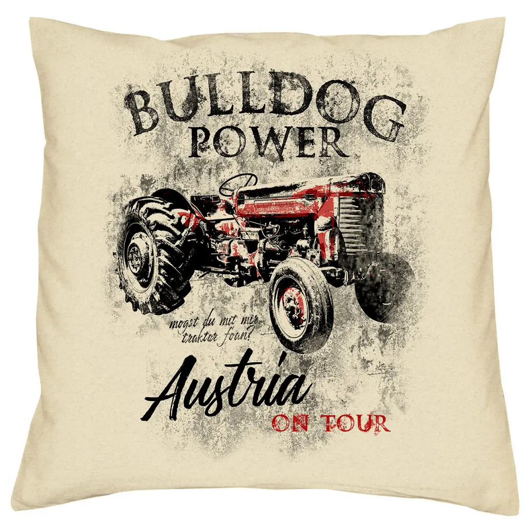 Trachten Kissen Bulldog Power Austria