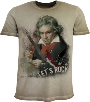 Herren T-Shirt Let`s rock Beethoven