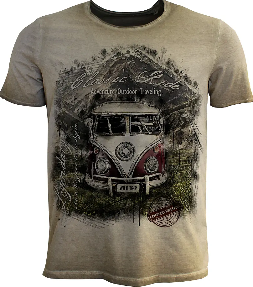 Trachten Herren T-Shirt Wild Trip