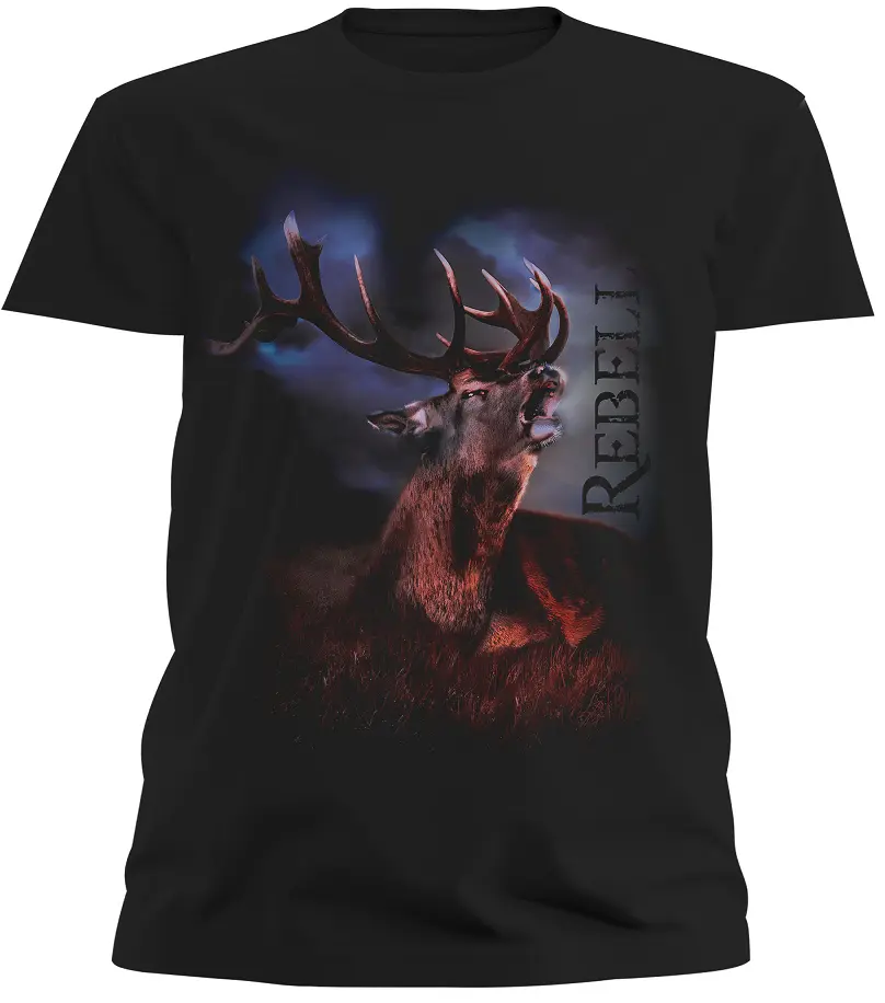 Trachten Herren T-Shirt Rebell Hirsch