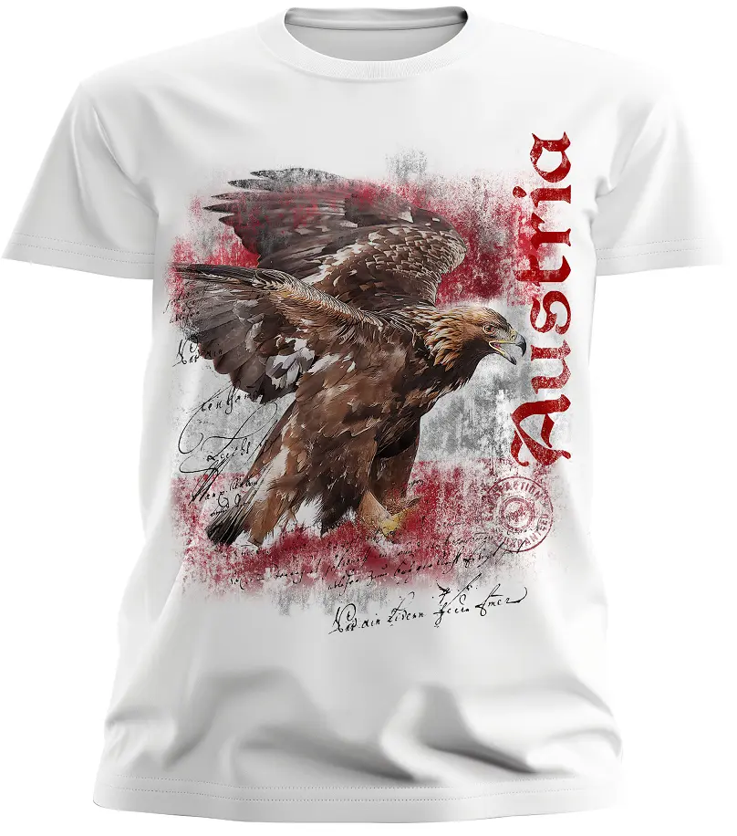 Trachten Herren T-Shirt Adler Austria