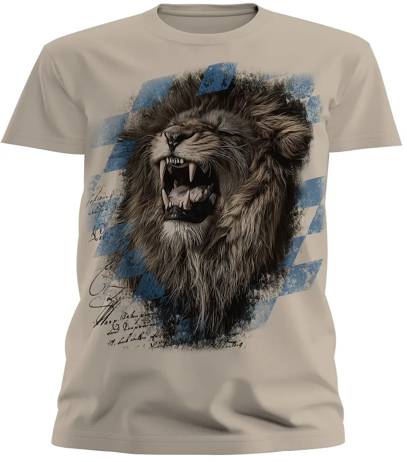 Trachten Herren T-Shirt Löwe