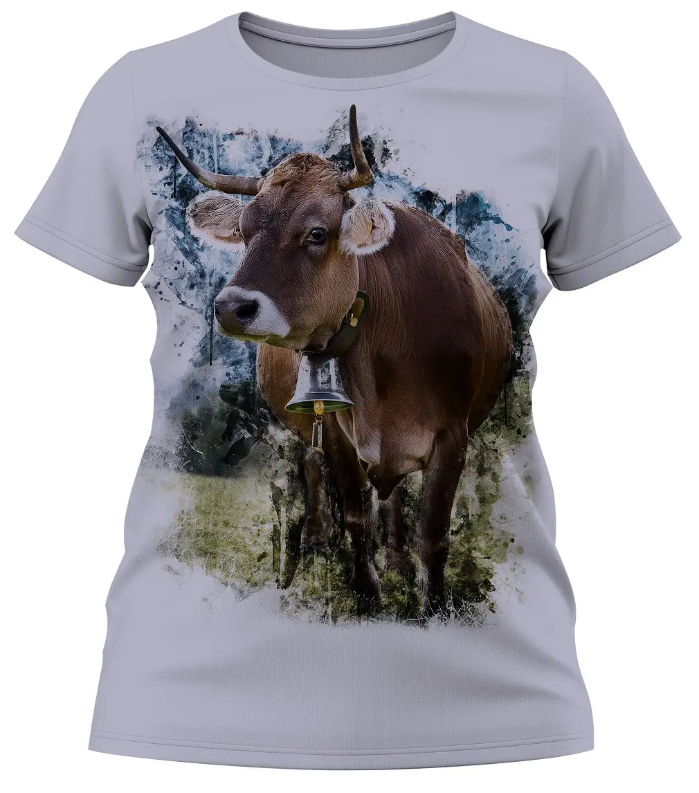 Trachten Damen T-Shirt Kuh