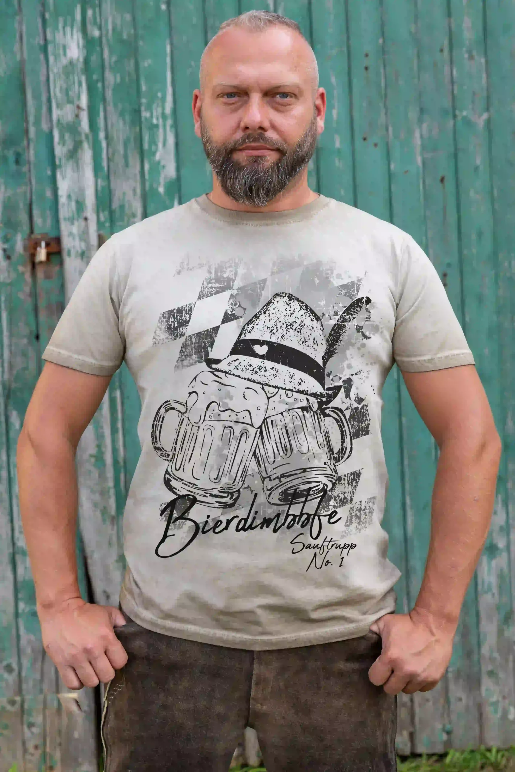 Trachten Herren T-Shirt Sauftrupp No1