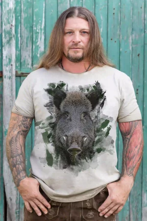 Herren T-Shirt Wildsau