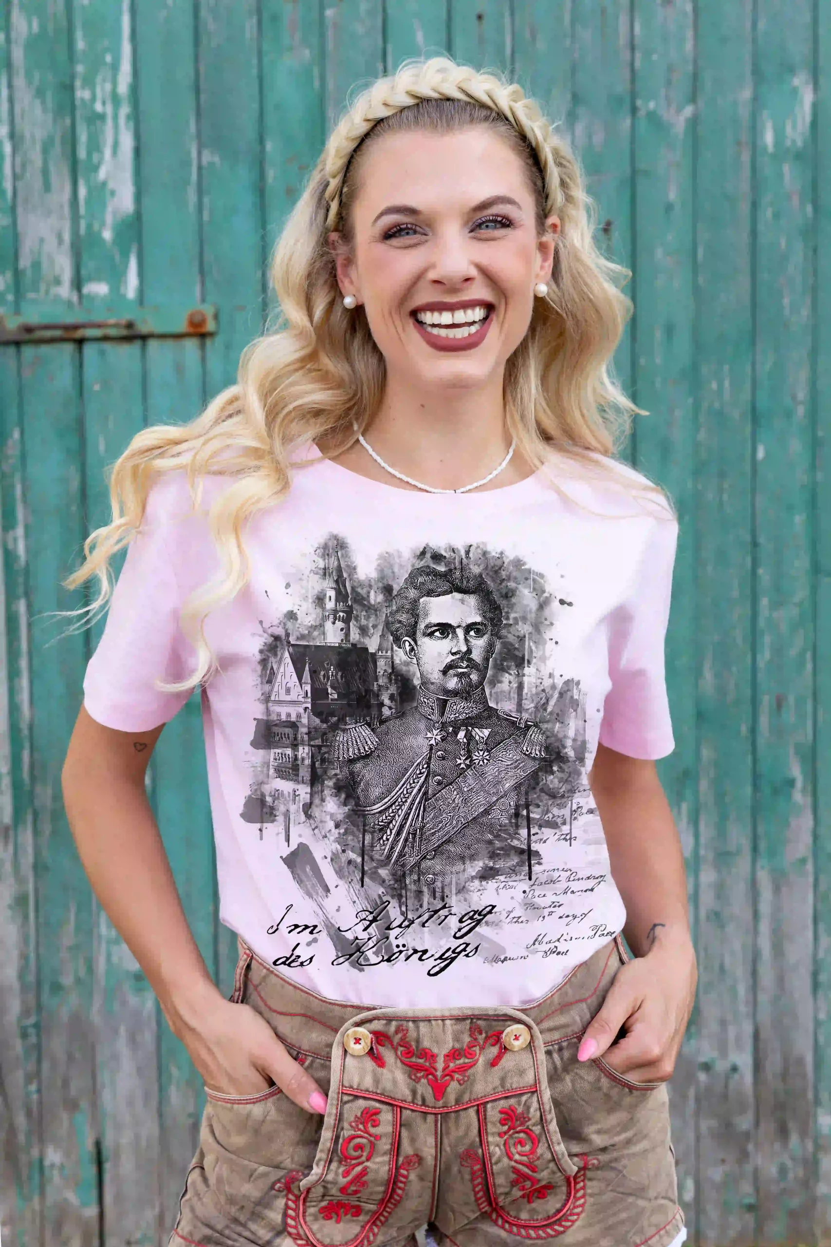 Trachten Damen T-Shirt Im Auftrag des Königs