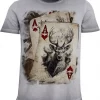 Trachten Herren T-Shirt Vintage Cards