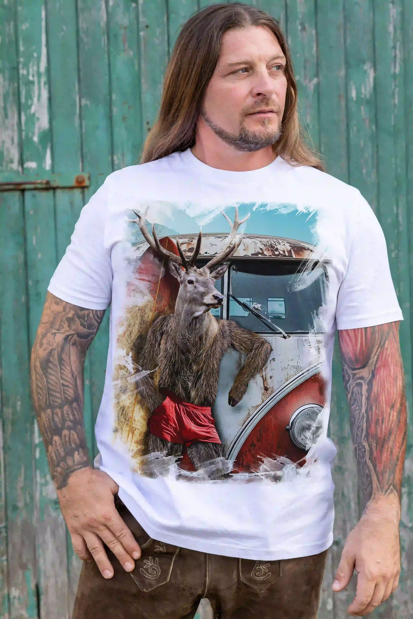 Trachten Herren T-Shirt Sunny