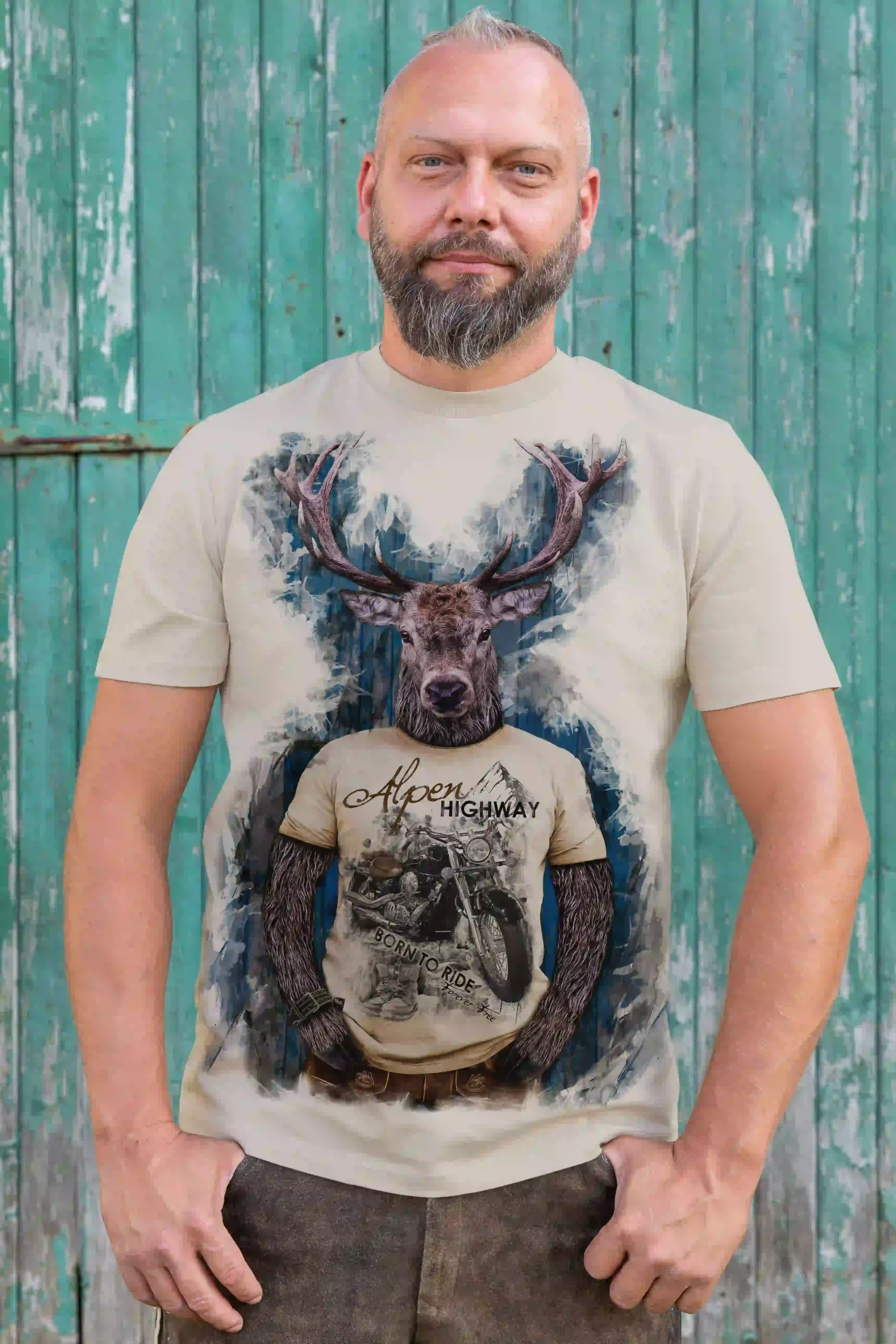Trachten Herren T-Shirt Buddy