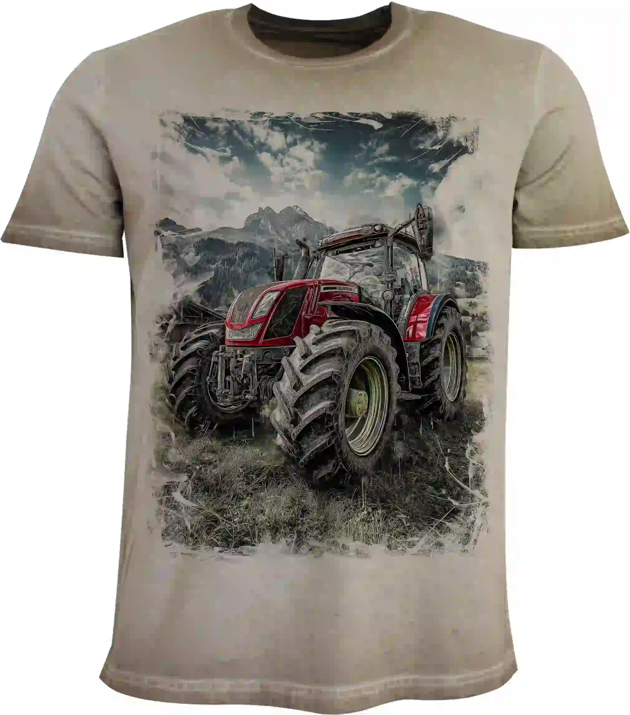 Trachten Herren T-Shirt Roter Blitz