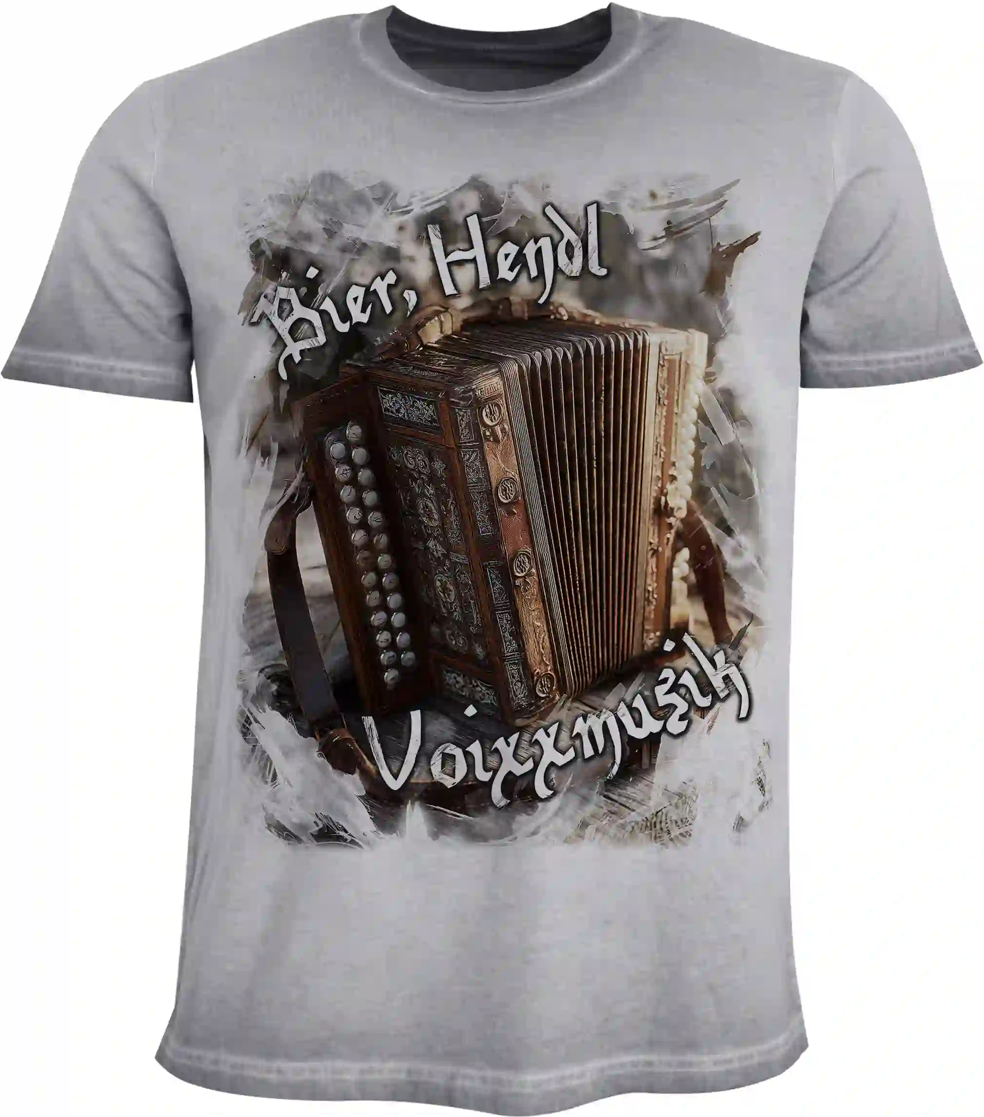 Trachten Herren T-Shirt Bier, Hendl, Voixxmusik