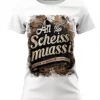 Almtracht Trachtenshirt Damen T-Shirt An Scheiss muass i Trachten Damen T-Shirt An Scheiss muass i
