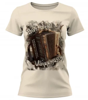 Damen T-Shirt Bier, Hendl, Voixxmusik