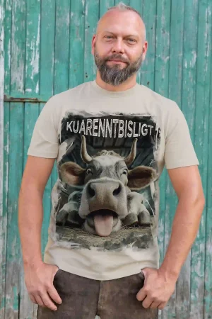 Herren T-Shirt Kuahrennt