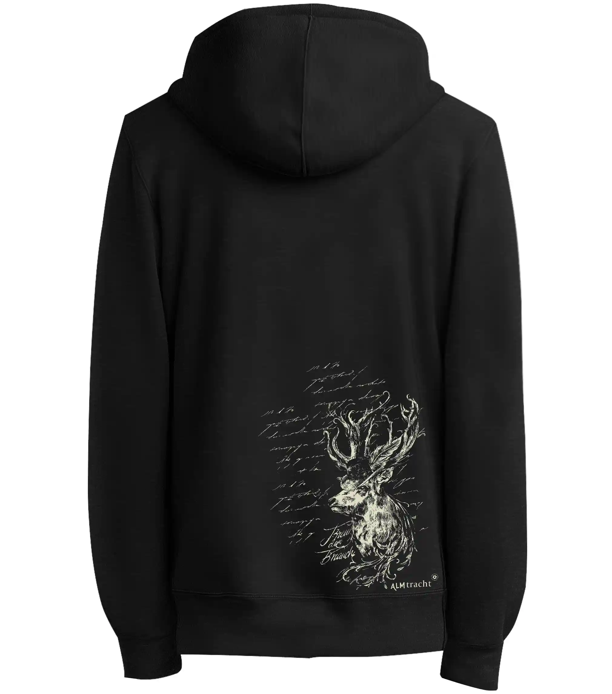 Trachten Zip-Hoodie Deercharge